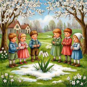 Небольшая сказка Андерсена Подснежник