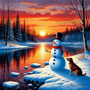 Ганс Кристиан Андерсен сказка Снеговик